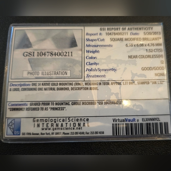 Bridal / Wedding Ring Set - 3 carats - Picture 7 of 9